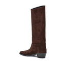 Brown Calf Leather Bos Taurus Ankle Boots