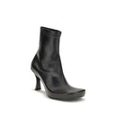 Black Calf Leather Bos Taurus Ankle Boots