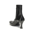 Black Calf Leather Bos Taurus Ankle Boots