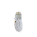 White Calf Leather Bos Taurus Low Top Sneakers