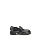 Black Leather Slip-On Loafers
