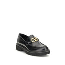 Black Leather Slip-On Loafers