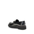 Black Leather Slip-On Loafers