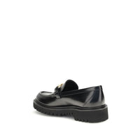 Black Leather Slip-On Loafers