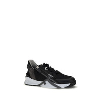 Gray Calf Leather Bos Taurus Athletic Sneakers