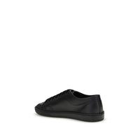 Black Calf Leather Bos Taurus Low Top Sneakers