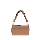 Beige Calf Leather Bos Taurus Shoulder Bag
