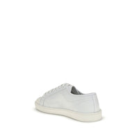 White Calf Leather Bos Taurus Low Top Sneakers