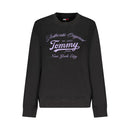 Black Cotton Women Sweatshirt