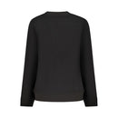 Black Cotton Women Sweatshirt