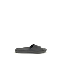 Black Rubber Slippers