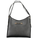 Black Polyurethane Women Handbag