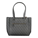 Nero Polyurethane Women Handbag