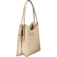 Beige Poliuretano Women Handbag