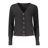 "Nero Viscosa Donna Cardigan"