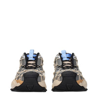 Beige Fabric Sneakers