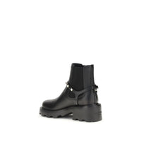 Black Calf Leather Bos Taurus Ankle Boots