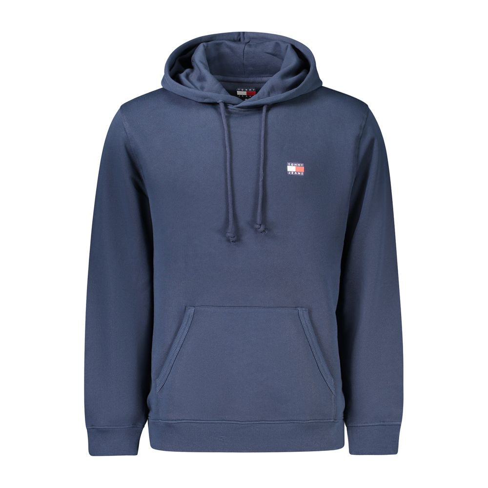 Blue Cotton Men's Hoodie