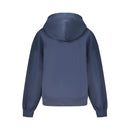 Blue Cotton Women Sweatshirt
