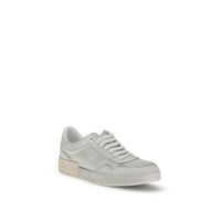 White Calf Leather Bos Taurus Low Top Sneakers