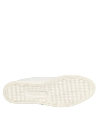 White Leather Sacred Heart Patch Sneakers Shoes