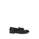 Black Rubber Slip-On Loafers