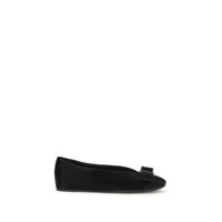 Black Calf Leather Bos Taurus Ballet Flats