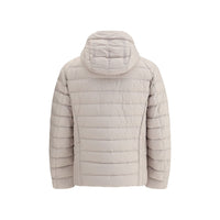 Beige Polyamide Full-Length Jacket