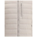 Beige Polyamide Full-Length Jacket