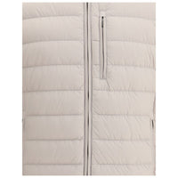 Beige Polyamide Full-Length Jacket