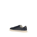 Blue Calf Leather Bos Taurus Low Top Sneakers