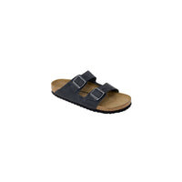 Black Synthetic Slippers
