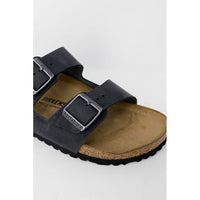 Black Synthetic Slippers