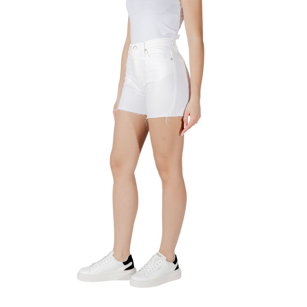 White Cotton Shorts