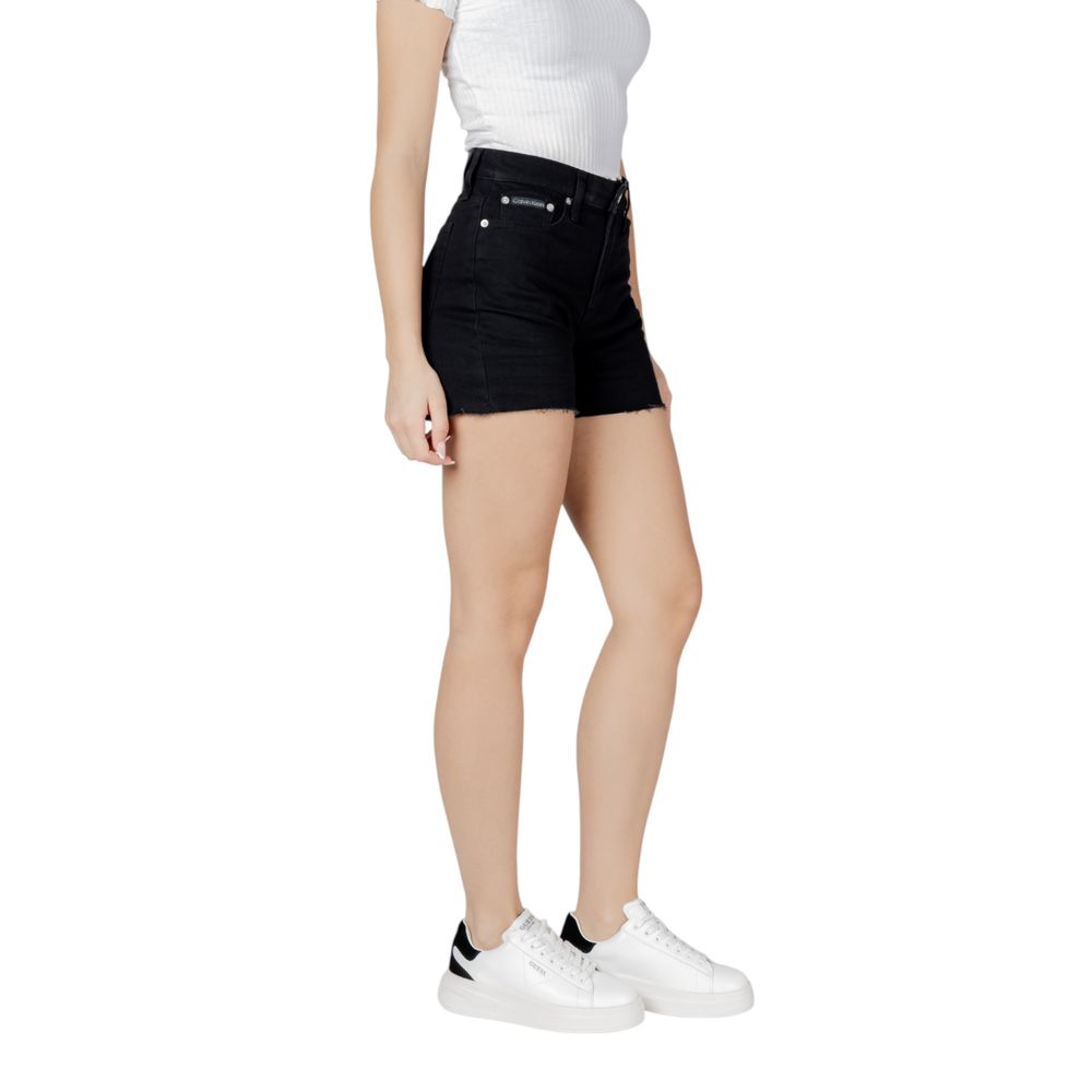 Black Cotton Shorts