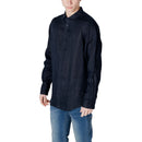 Blue Linen Dress Shirt
