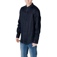 Blue Linen Dress Shirt