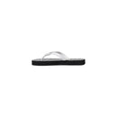 Black And White Rubber Flip-Flop Sandals