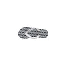 Black And White Rubber Flip-Flop Sandals