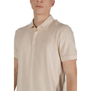Beige Cotton Polo Shirt