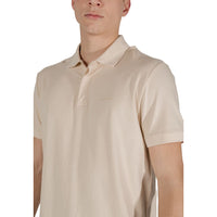 Beige Cotton Polo Shirt