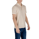 Beige Cotton Polo Shirt