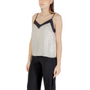 Beige Nylon Top