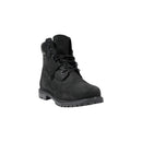 Black Leather Lace-Up Boots