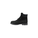 Black Leather Lace-Up Boots
