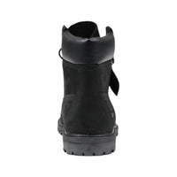 Black Leather Lace-Up Boots