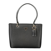 Black Polyurethane Women's Handbag