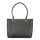 Black Polyurethane Women's Handbag