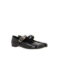 Black Calfskin Ballet Flats