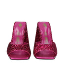 Pink Plastic Platform Sandals